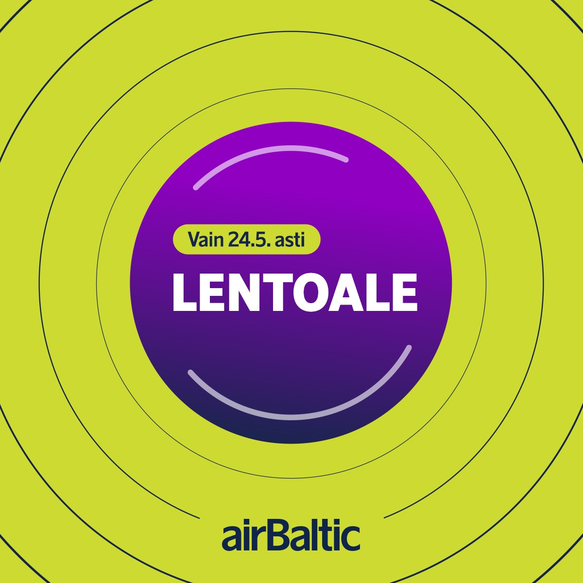 Lentoale on täällä! image