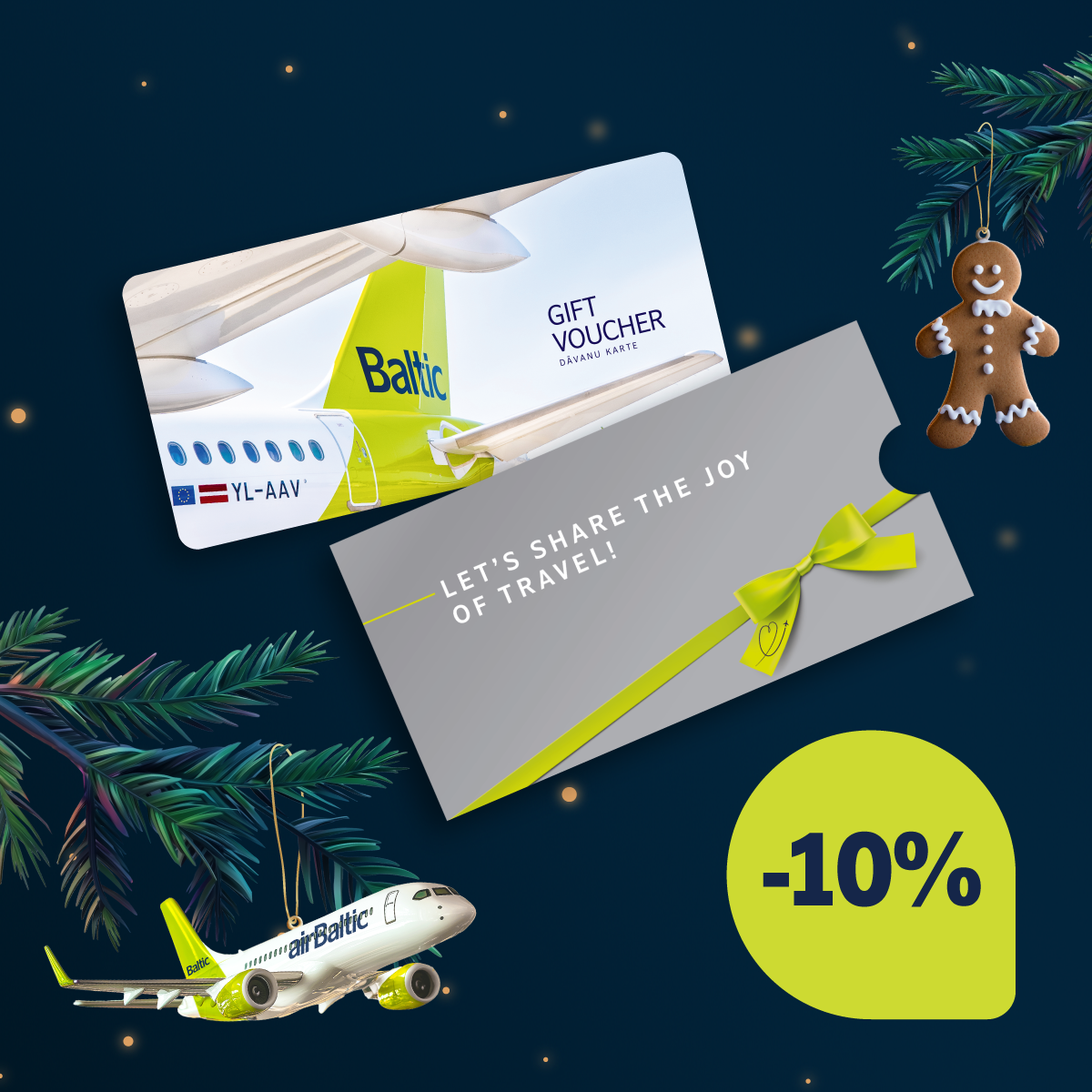 Скидка 10% на подарочные карты image